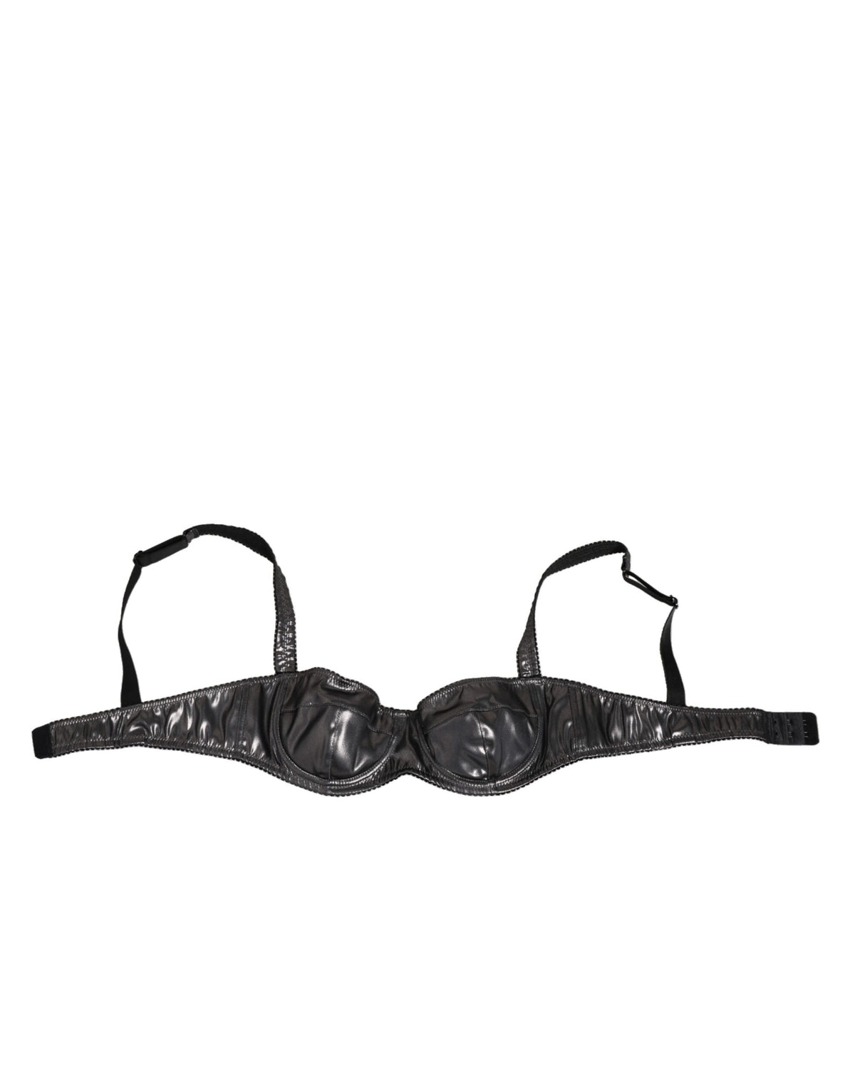 Dolce & Gabbana Black Acetate Stretch Balconette Bra Women's Underwear