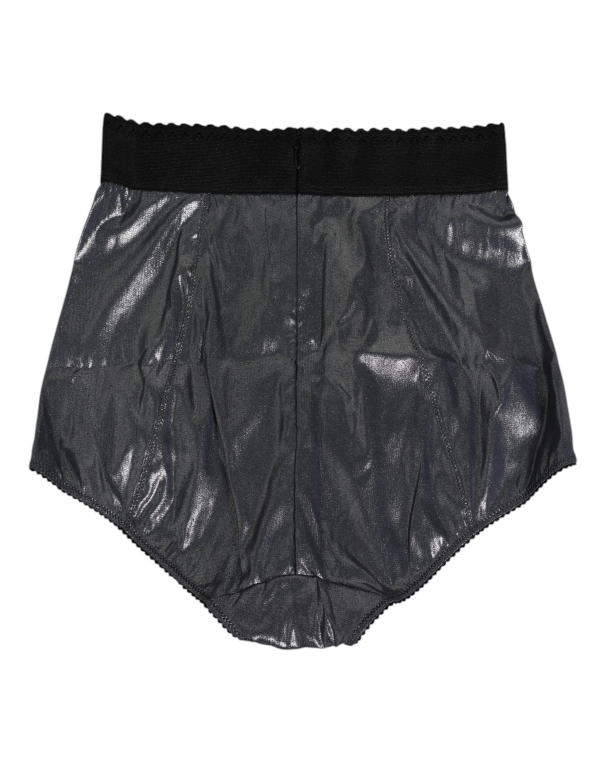 Dolce & Gabbana Gray Silk Stretch Slip Girdle Panty Women's Underwear