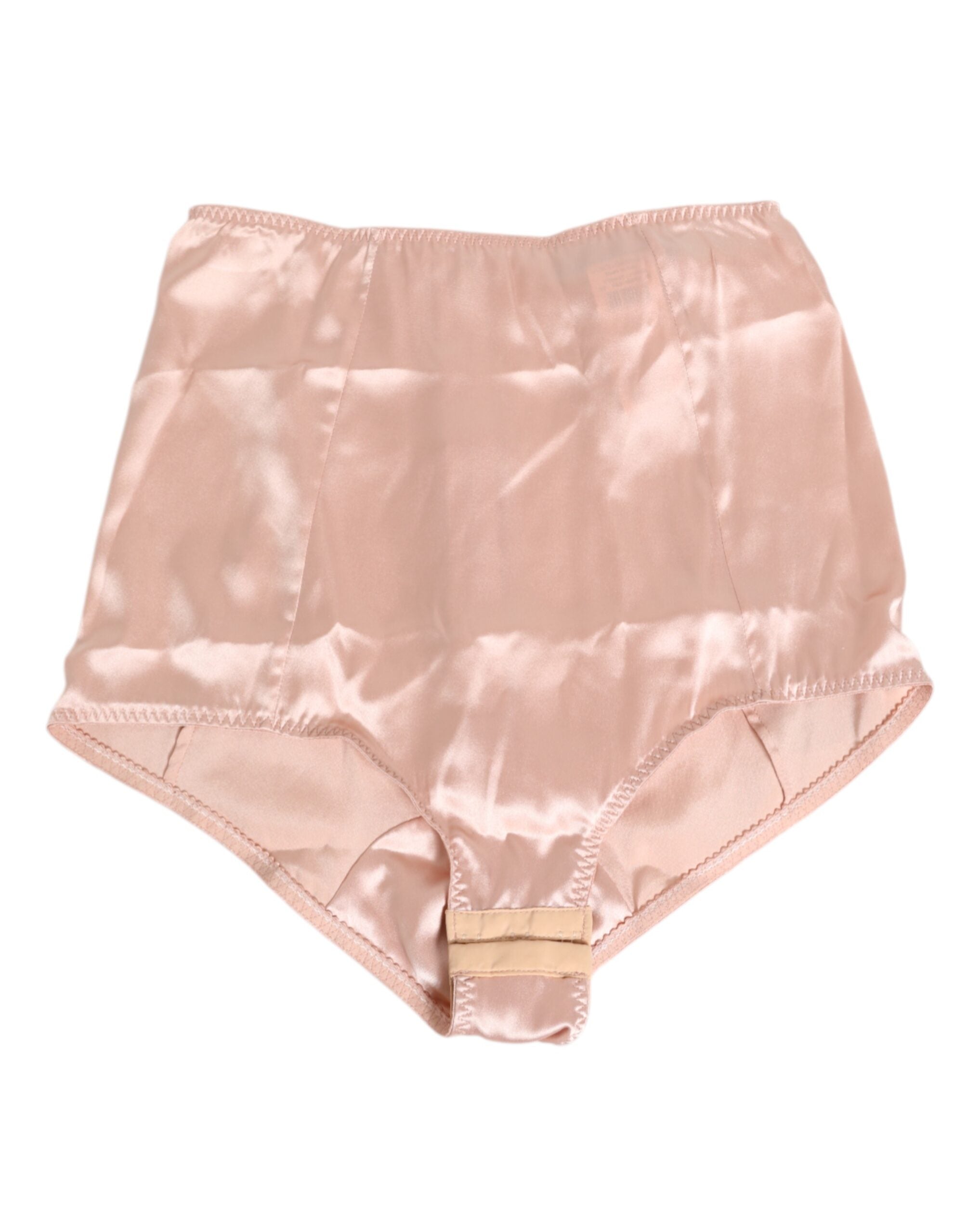 Dolce & Gabbana Pink Acetate High Waist Shorts Panty Women's Underwear
