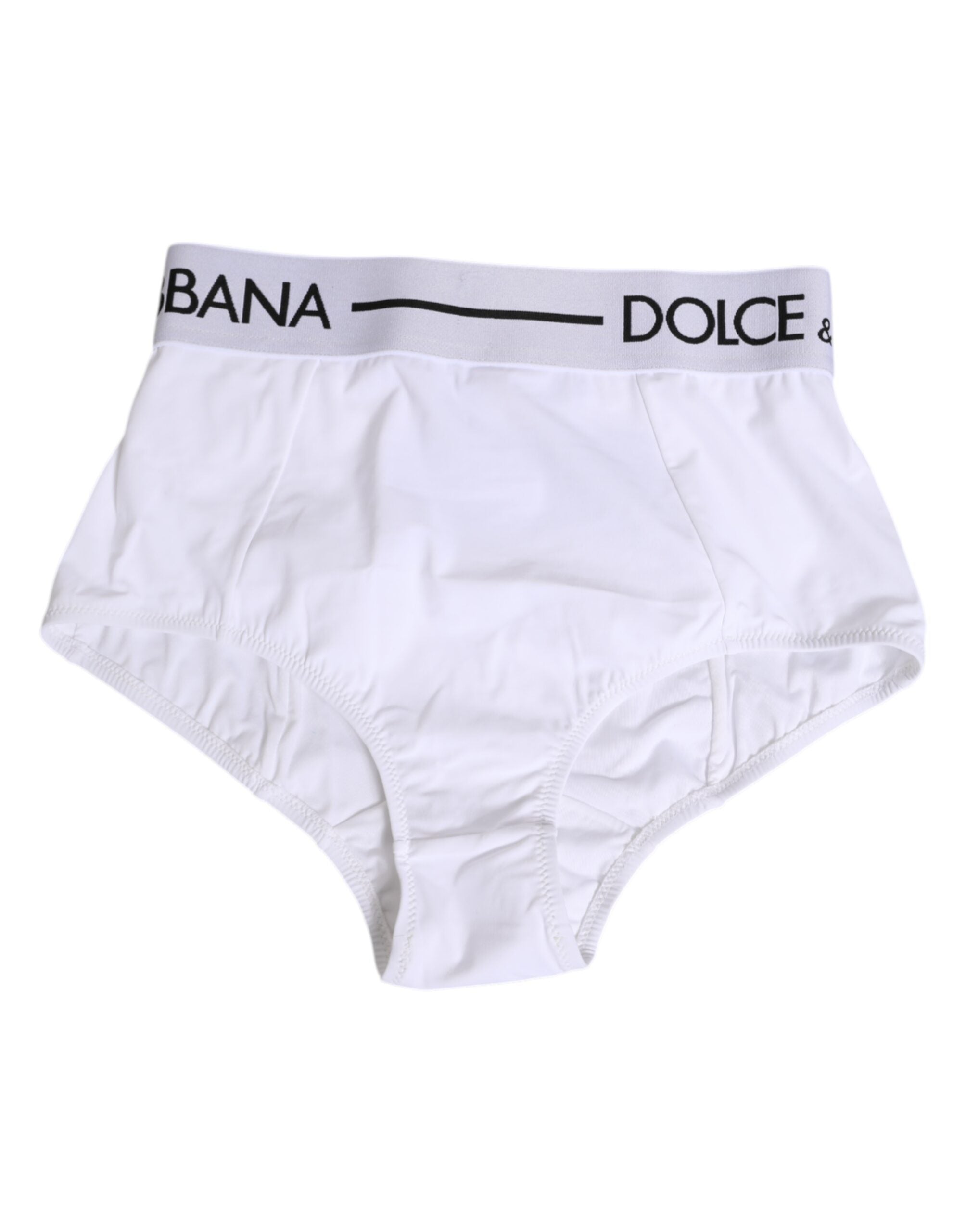 Dolce & Gabbana White Nylon Logo Waistband Panty Women's Underwear