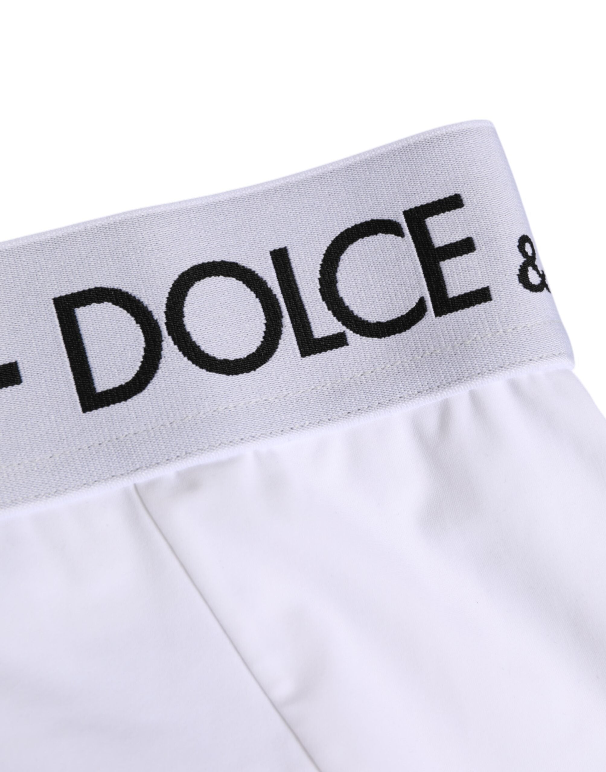 Dolce & Gabbana White Nylon Logo Waistband Panty Women's Underwear