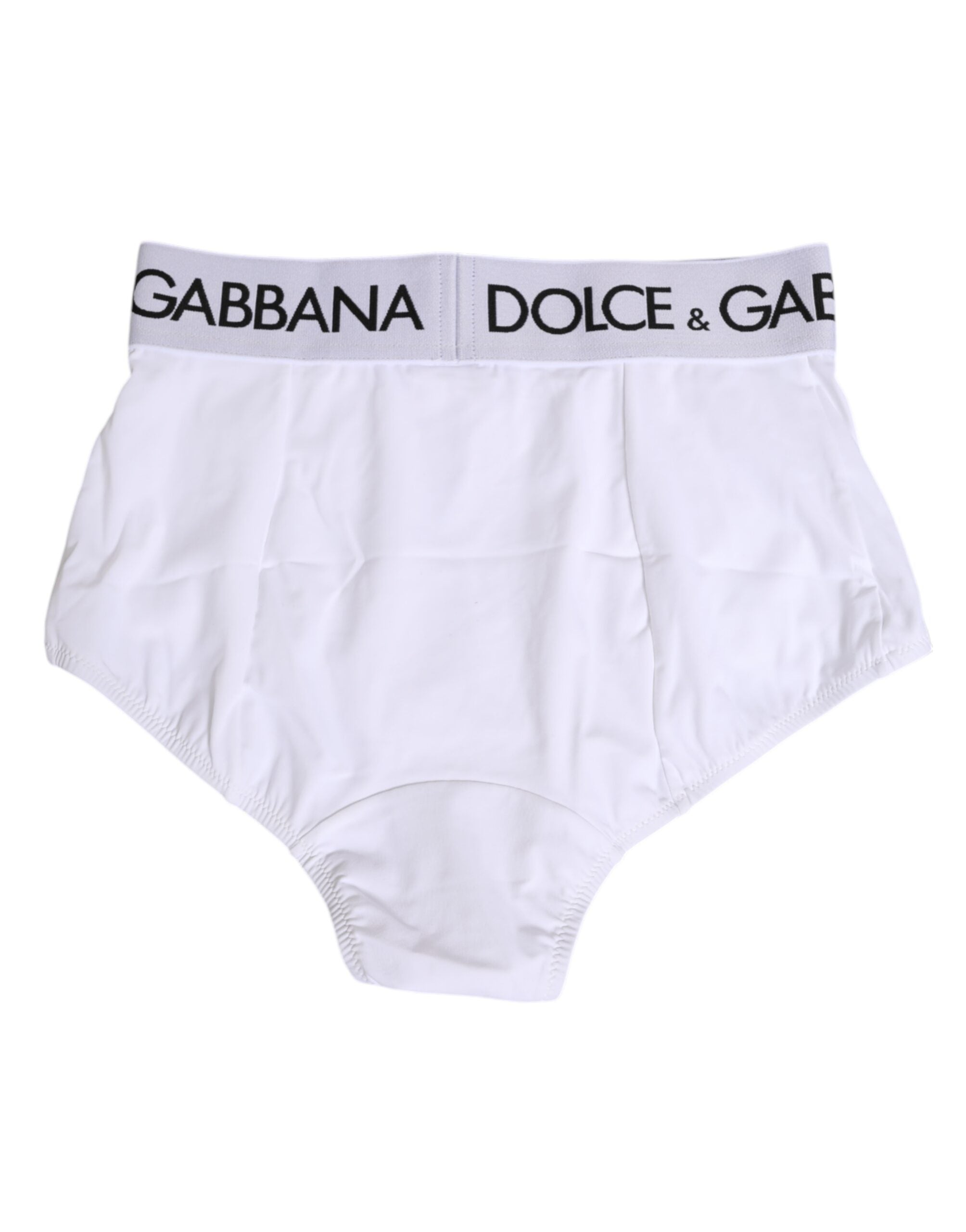 Dolce & Gabbana White Nylon Logo Waistband Panty Women's Underwear