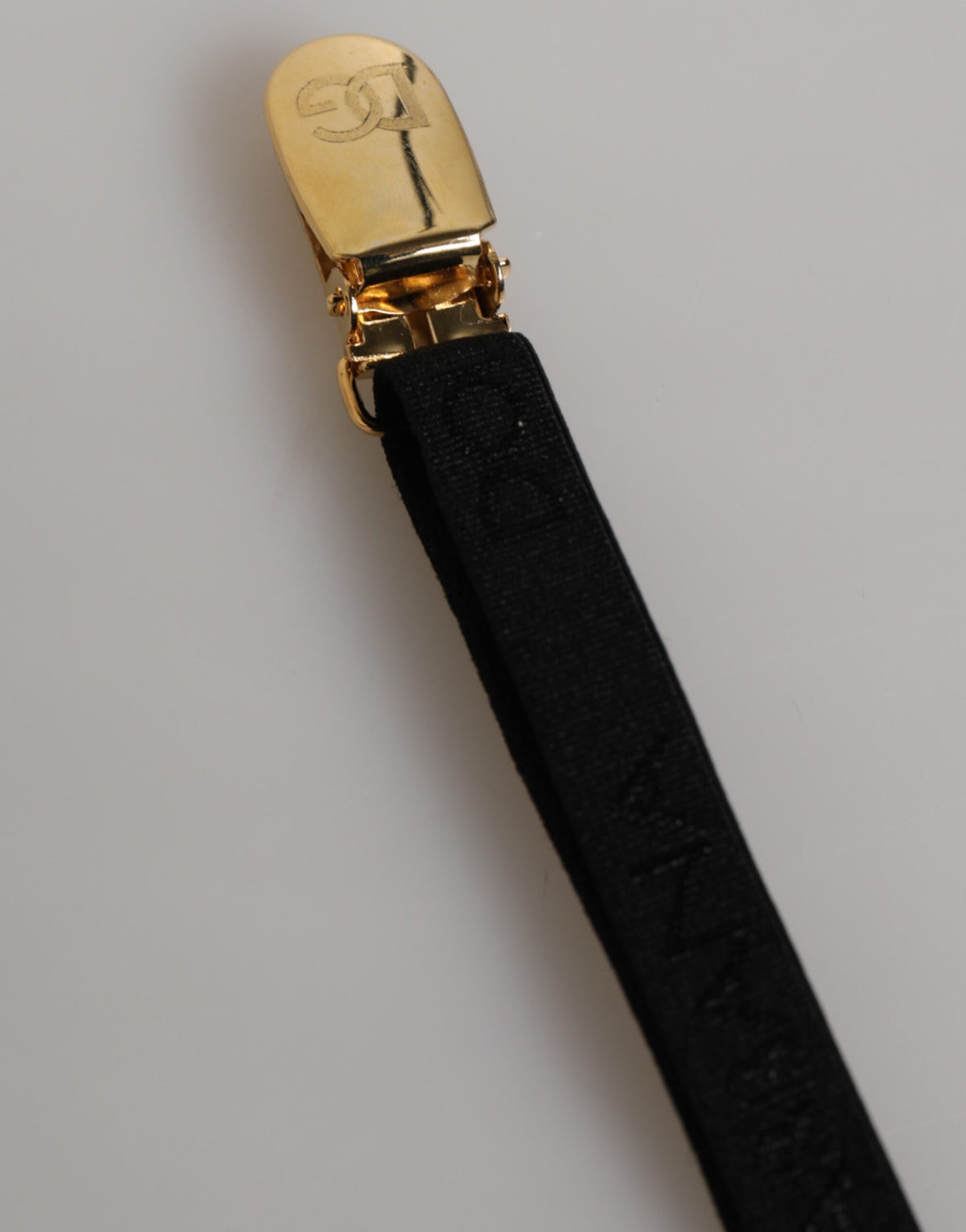 Dolce & Gabbana Black Floral Lace Nylon Strap Garter Women's Underwear