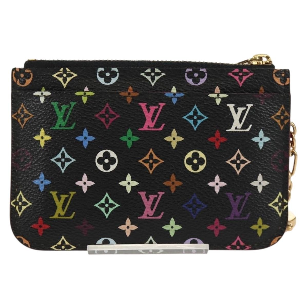 Louis Vuitton Pochette Clés Nm Monogram Multicolor Canvas Black Canvas Wallets Accessory (Pre-Owned)