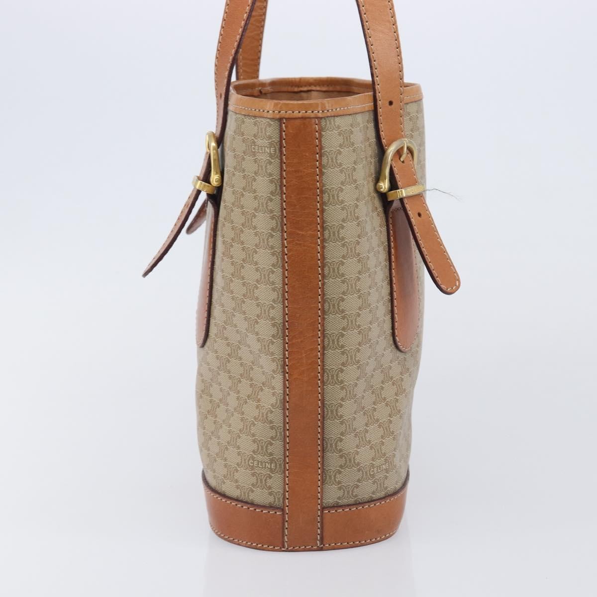Celine Macadam Canvas And Leather Beige Canvas Tote Bag Bag (Pre-Owned)