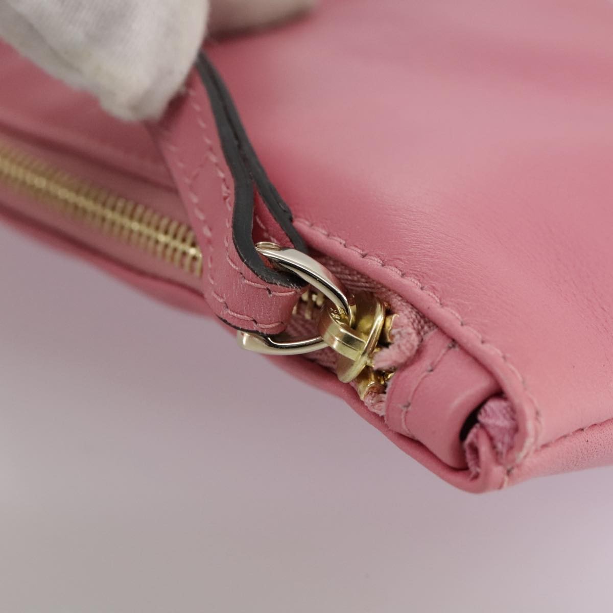 Valentino Garavani Pochette Leather Pink Leather Clutche & Pouche Bag (Pre-Owned)
