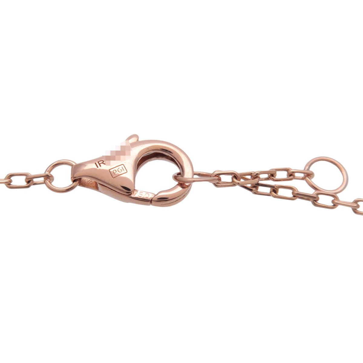 Cartier Trinity Chain 18K Tricolor Gold And Diamond Gold Yellow_Gold Bracelet Jewelry (Pre-Owned)