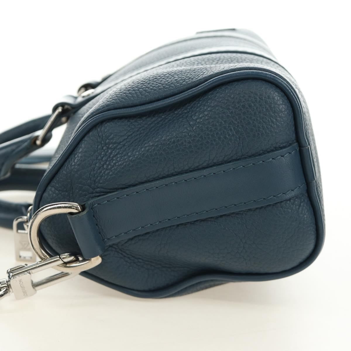 Louis Vuitton Keepall Bandouliere Limited Edition Aerogram Leather Blue Leather Travel Bag Bag (Pre-Owned)