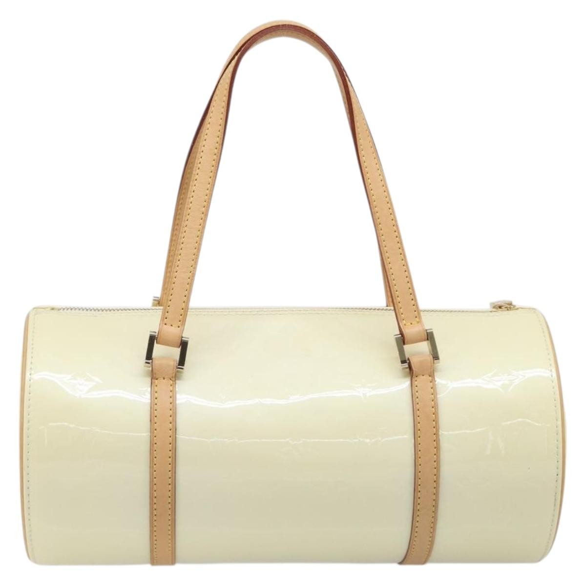 Louis Vuitton Bedford Monogram Vernis Beige Patent_Leather Handbag (Pre-Owned)