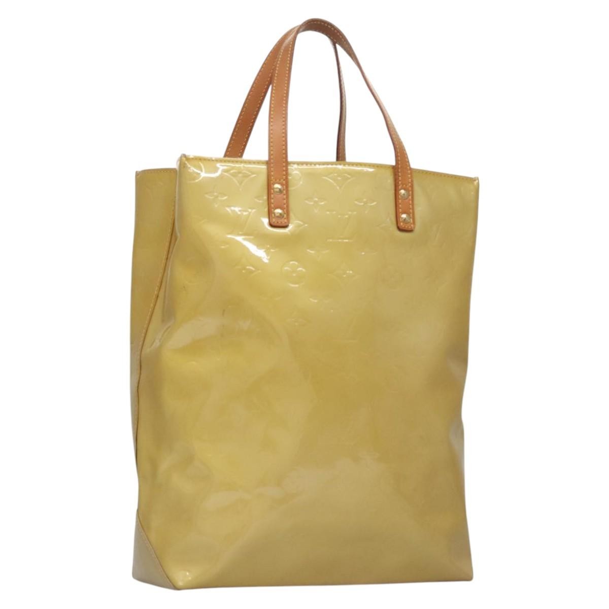 Louis Vuitton Reade Monogram Vernis Beige Patent_Leather Handbag (Pre-Owned)