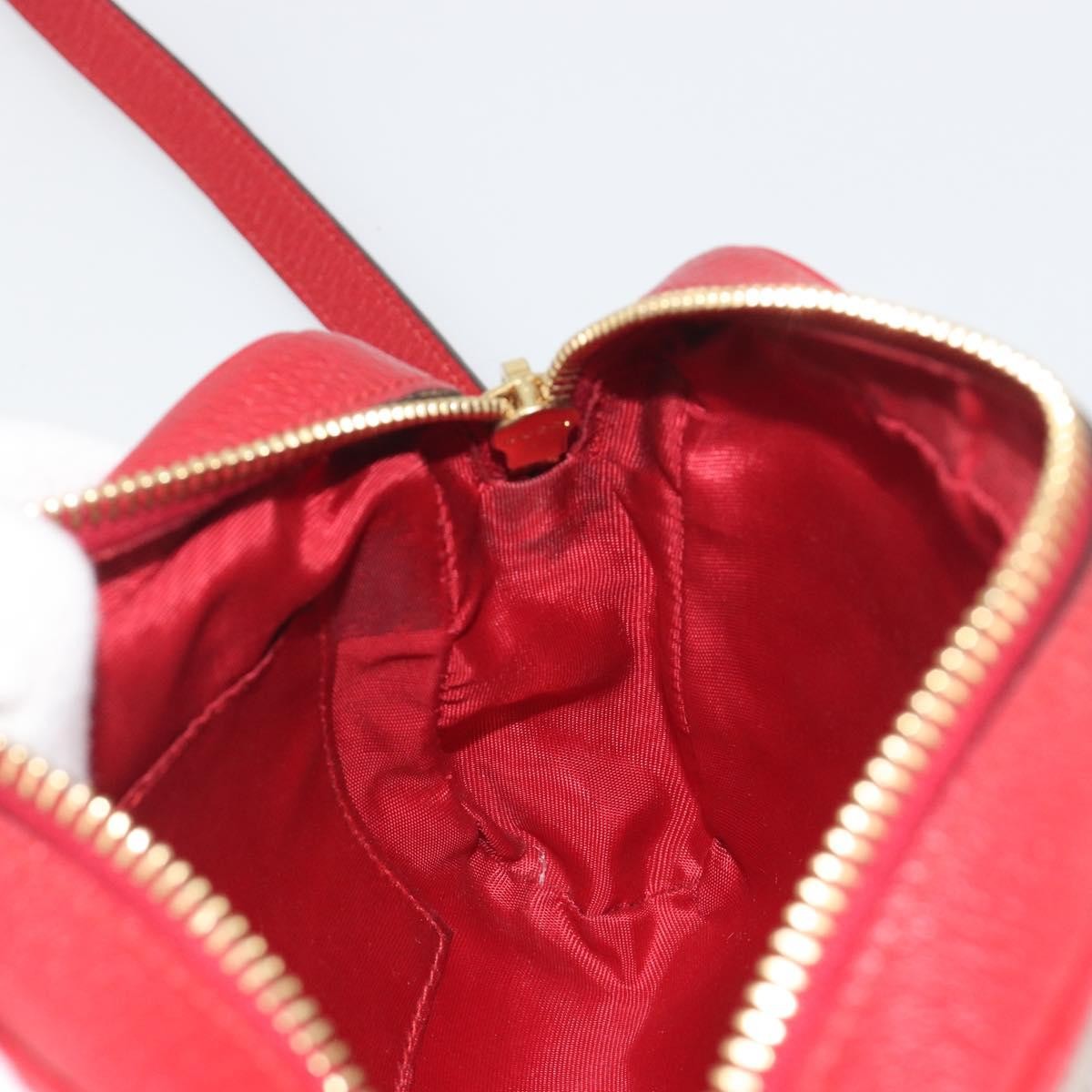 Gucci Ophidia Striped Canvas Red Canvas Shoulder Bag Bag (Pre-Owned)