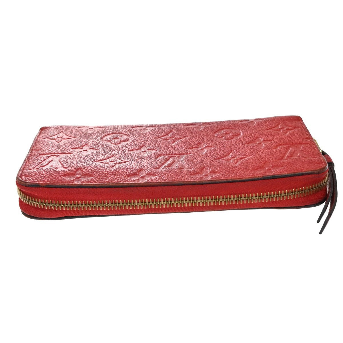 Louis Vuitton Portefeuille Zippy Monogramme Empreinte Monogramme Empreinte Red Leather Wallets Accessory (Pre-Owned)