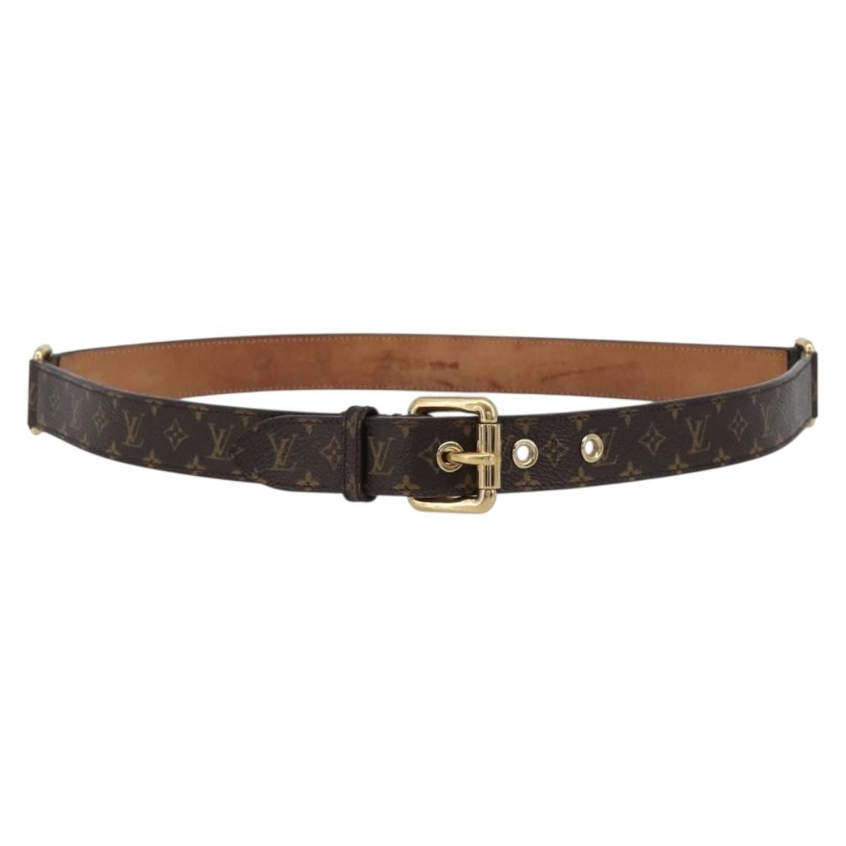 Louis Vuitton Ceinture Trio Belt Monogram Canvas Brown Canvas Belts Accessory (Pre-Owned)