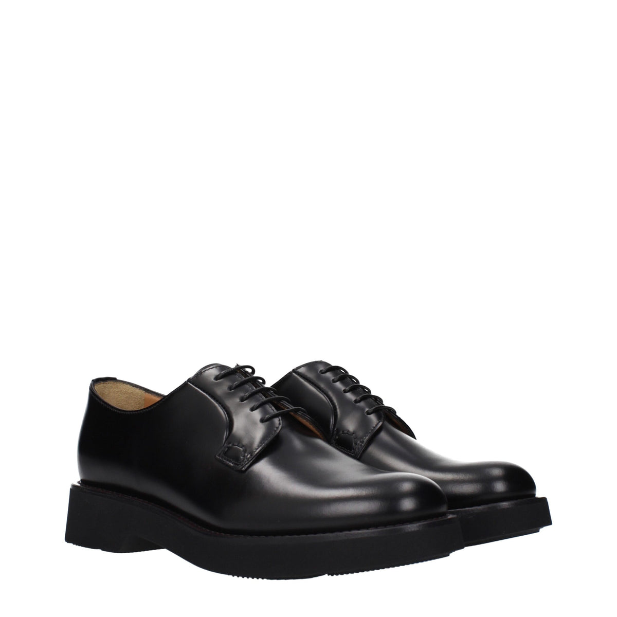 Church's Black Leather Oxfords And Women's Derbies