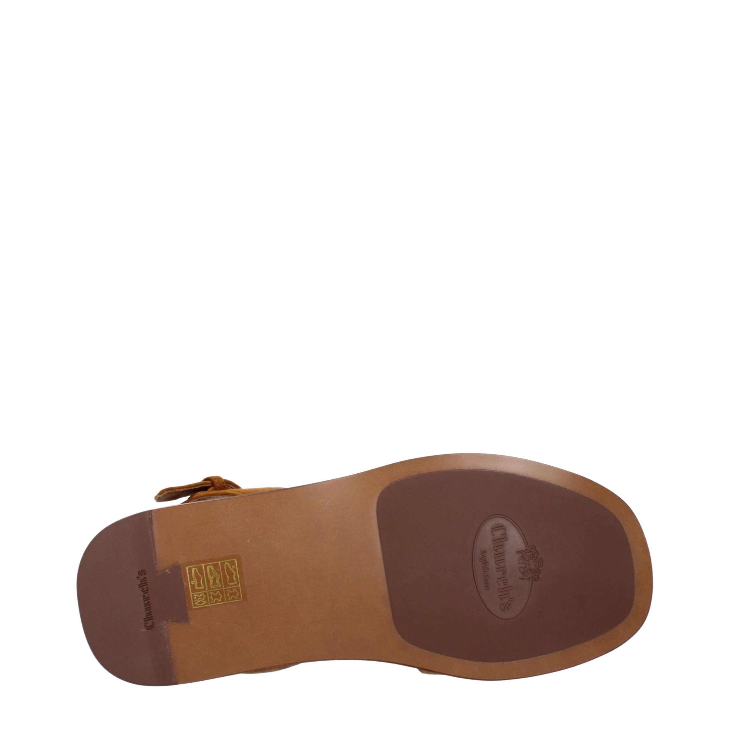 Church's Brown Leather Flat Women's Sandals