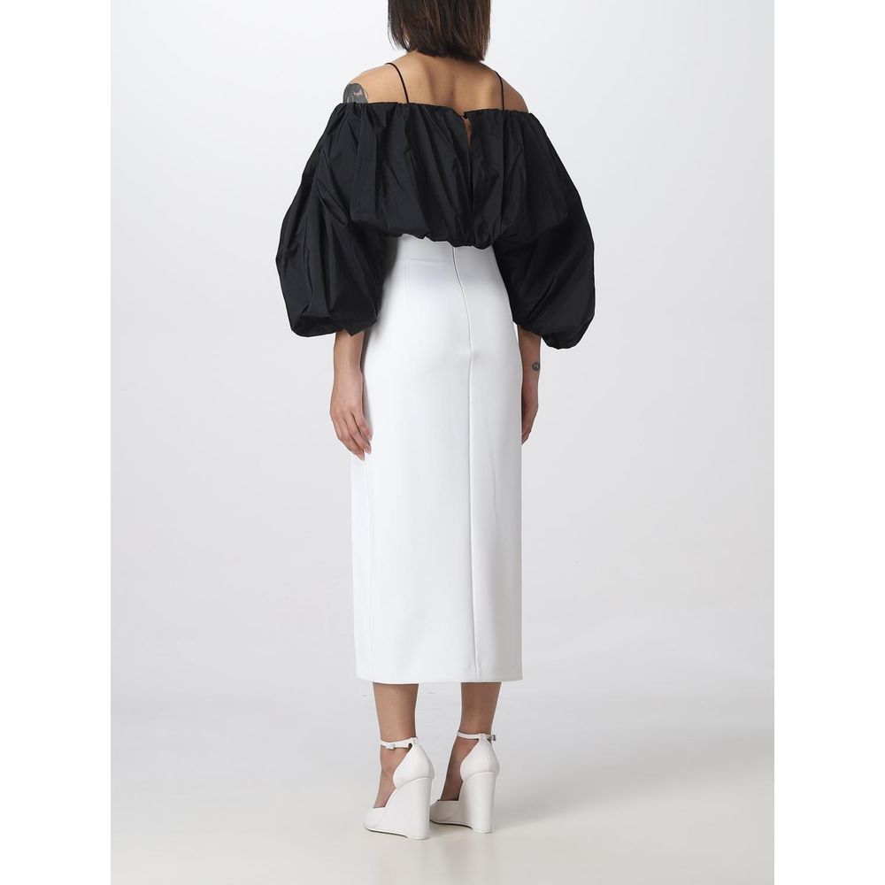 PINKO White Polyester Midi Women's Skirt
