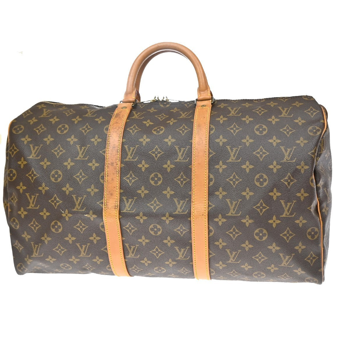 Louis Vuitton Keepall Monogram Canvas Brown Canvas Travel Bag Bag (Pre-Owned)