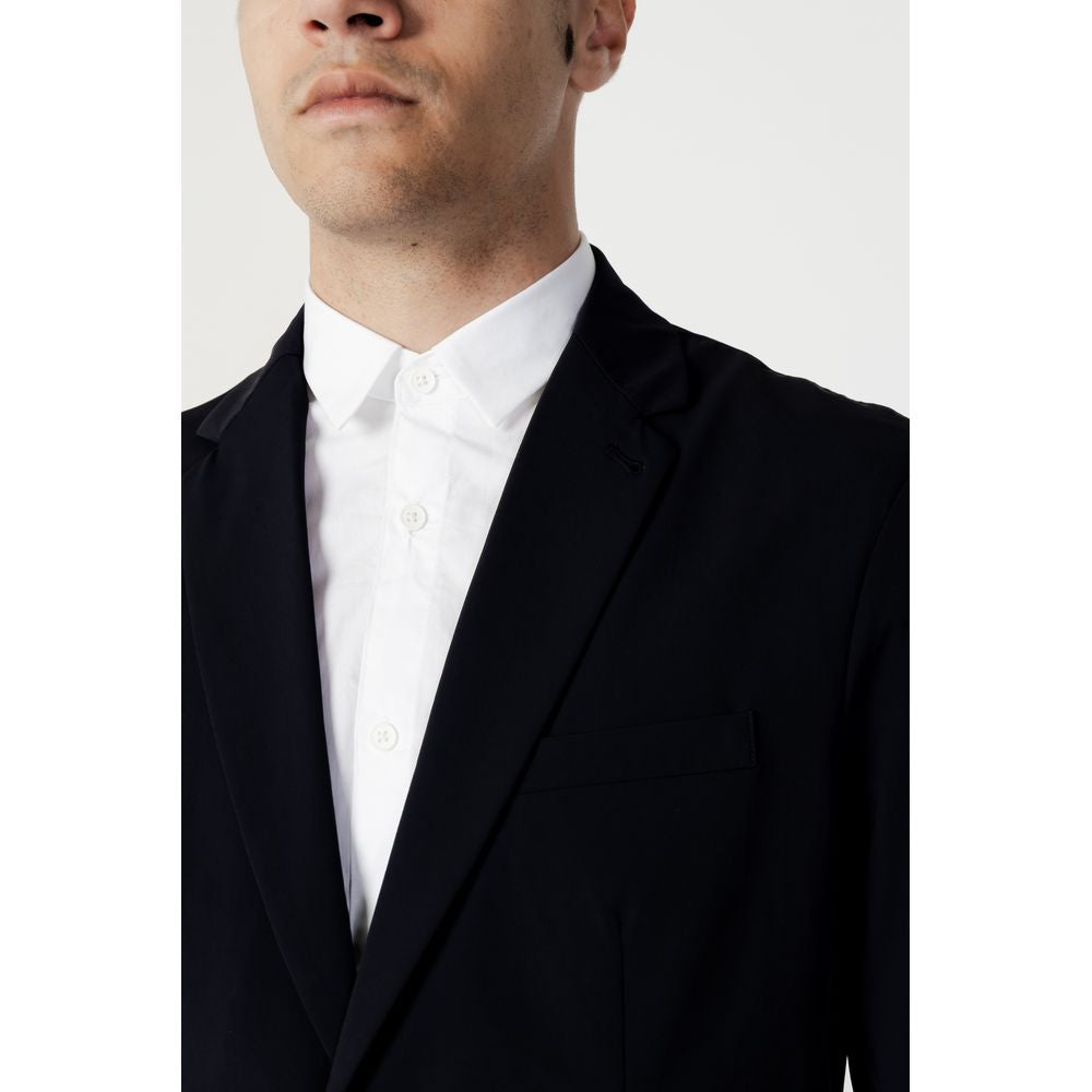 Armani Exchange Blue Cotton Men's Blazer
