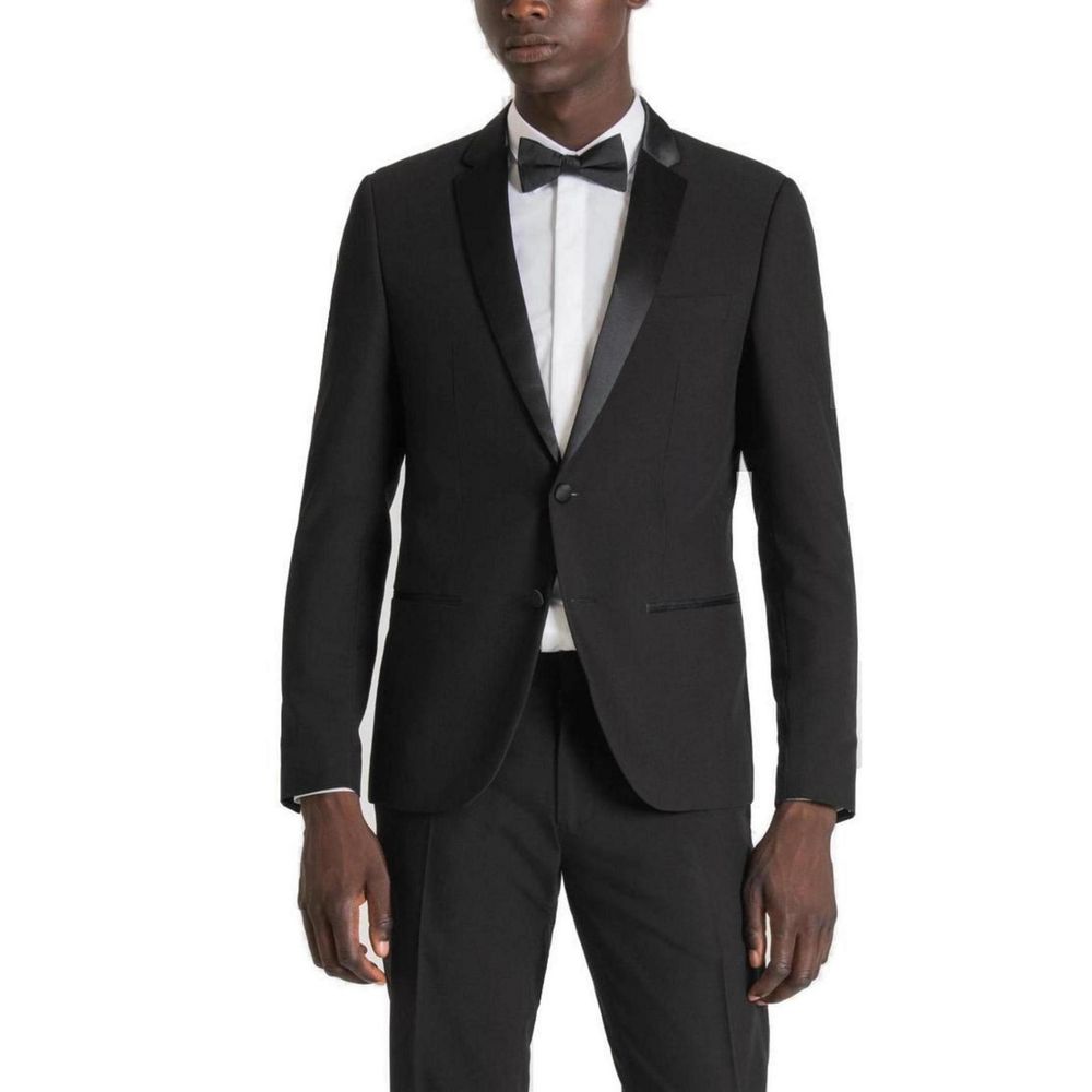 Antony Morato Black Polyester Men's Blazer