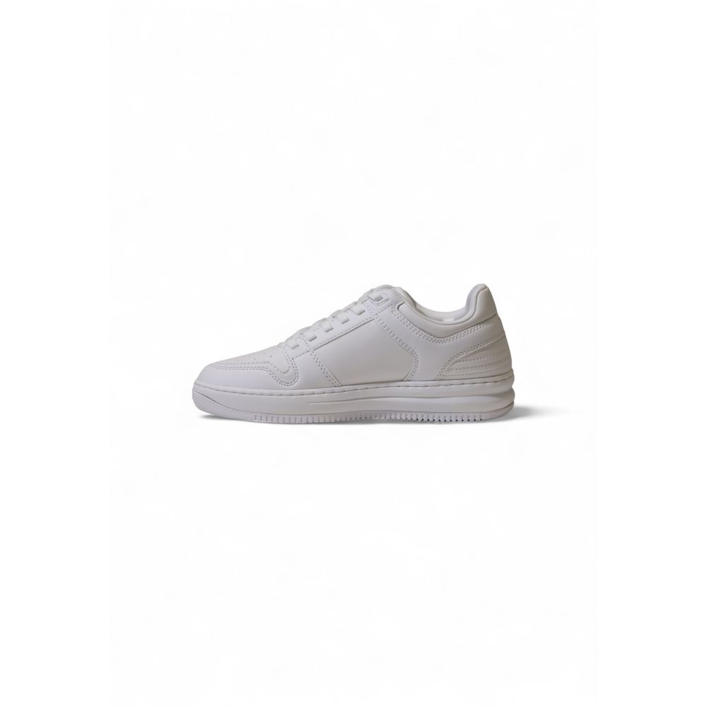 EA7 Emporio Armani White Polyester Athletic Men's Sneakers