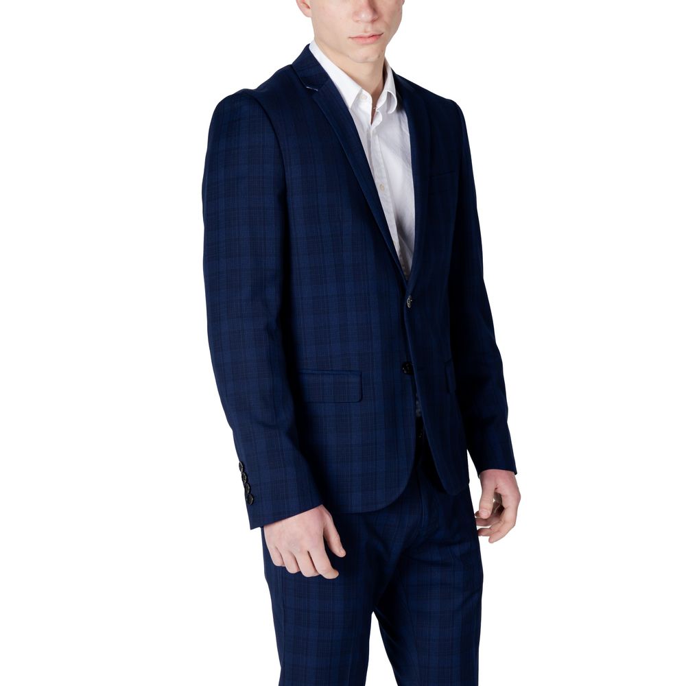 Antony Morato Blue Polyester Men's Blazer