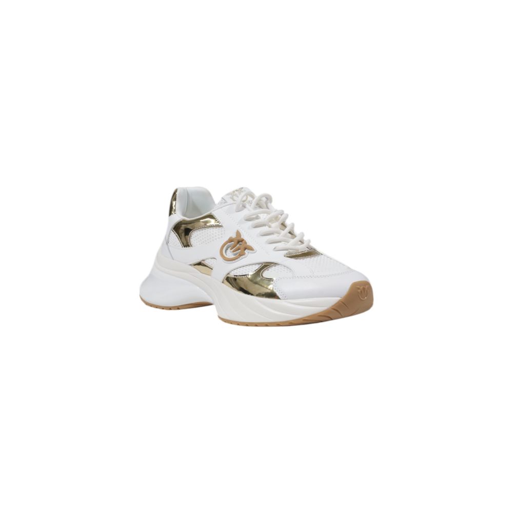 PINKO White Leather Chunky Women's Sneakers