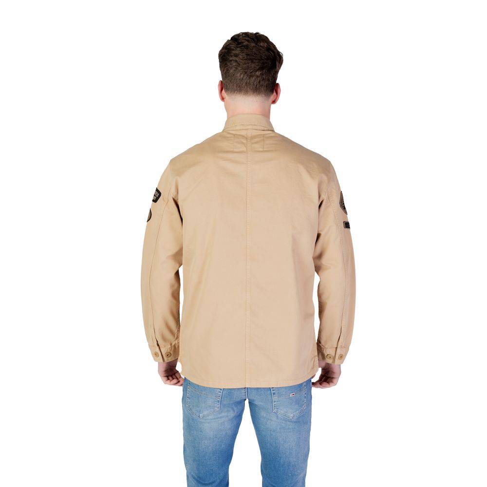 Replay Beige Denim Men's Shirt