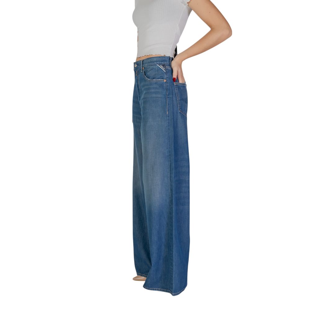 Replay Blue Cotton Bootcut Women's Jeans