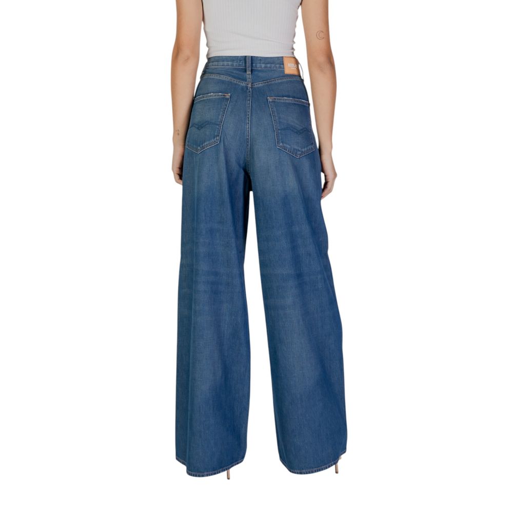 Replay Blue Cotton Bootcut Women's Jeans