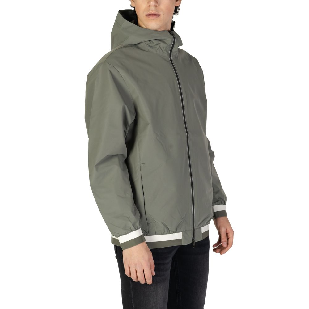Replay Green Polyester Shell Men's Jacket