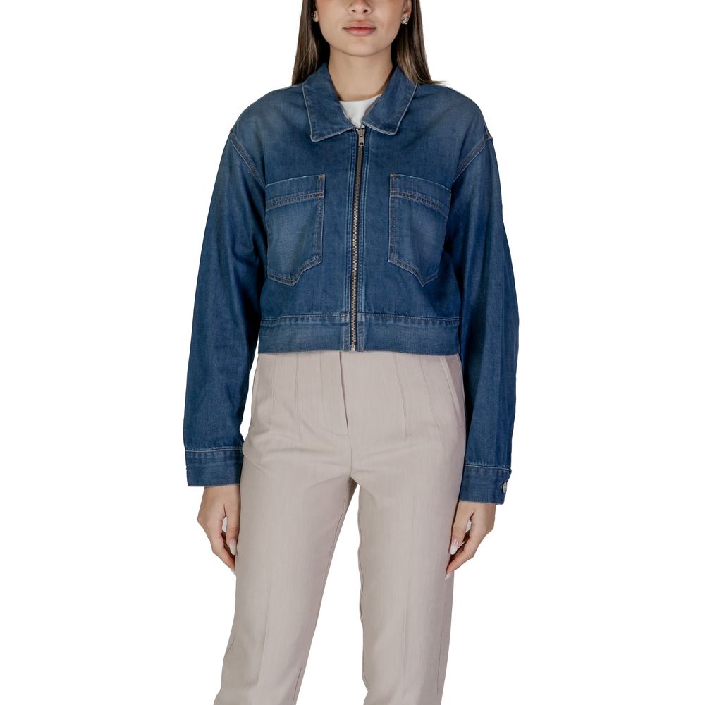 Replay Blue Cotton Denim Women's Jacket