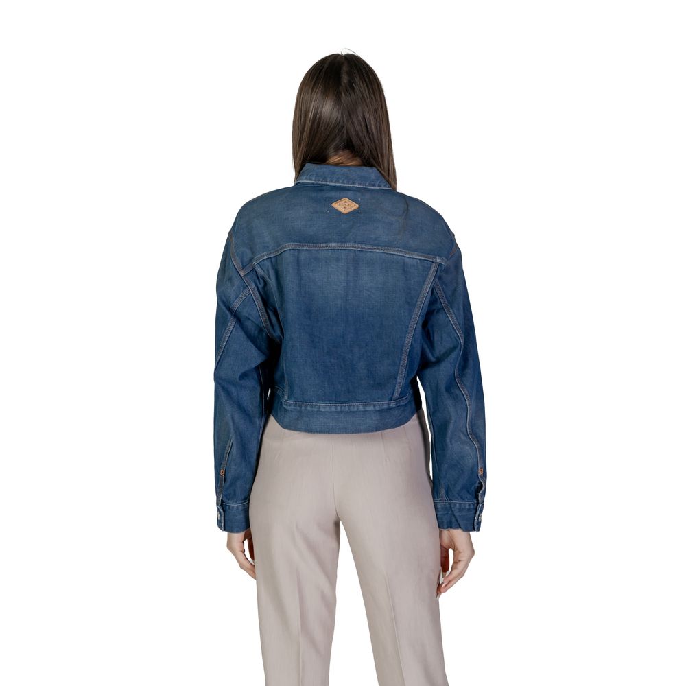 Replay Blue Cotton Denim Women's Jacket