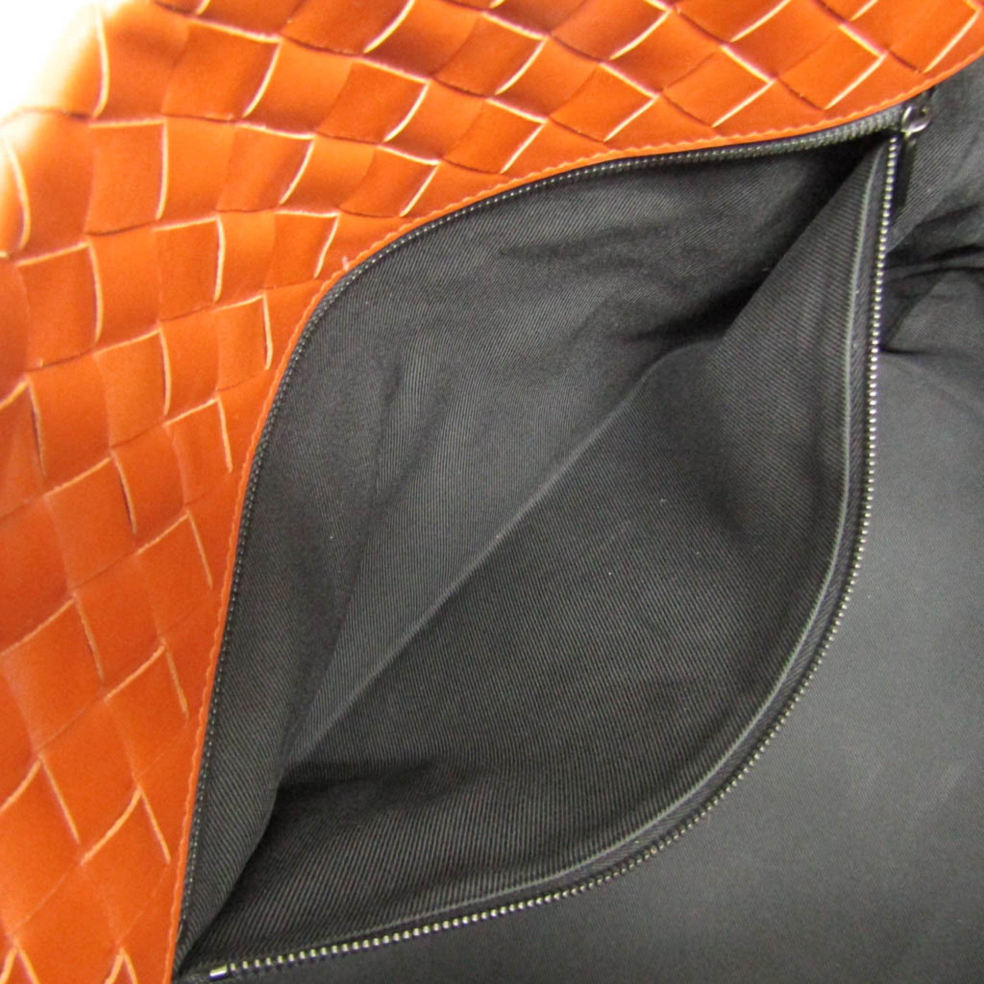 Bottega Veneta Intrecciato Brown Leather Tote Bag (Pre-Owned)