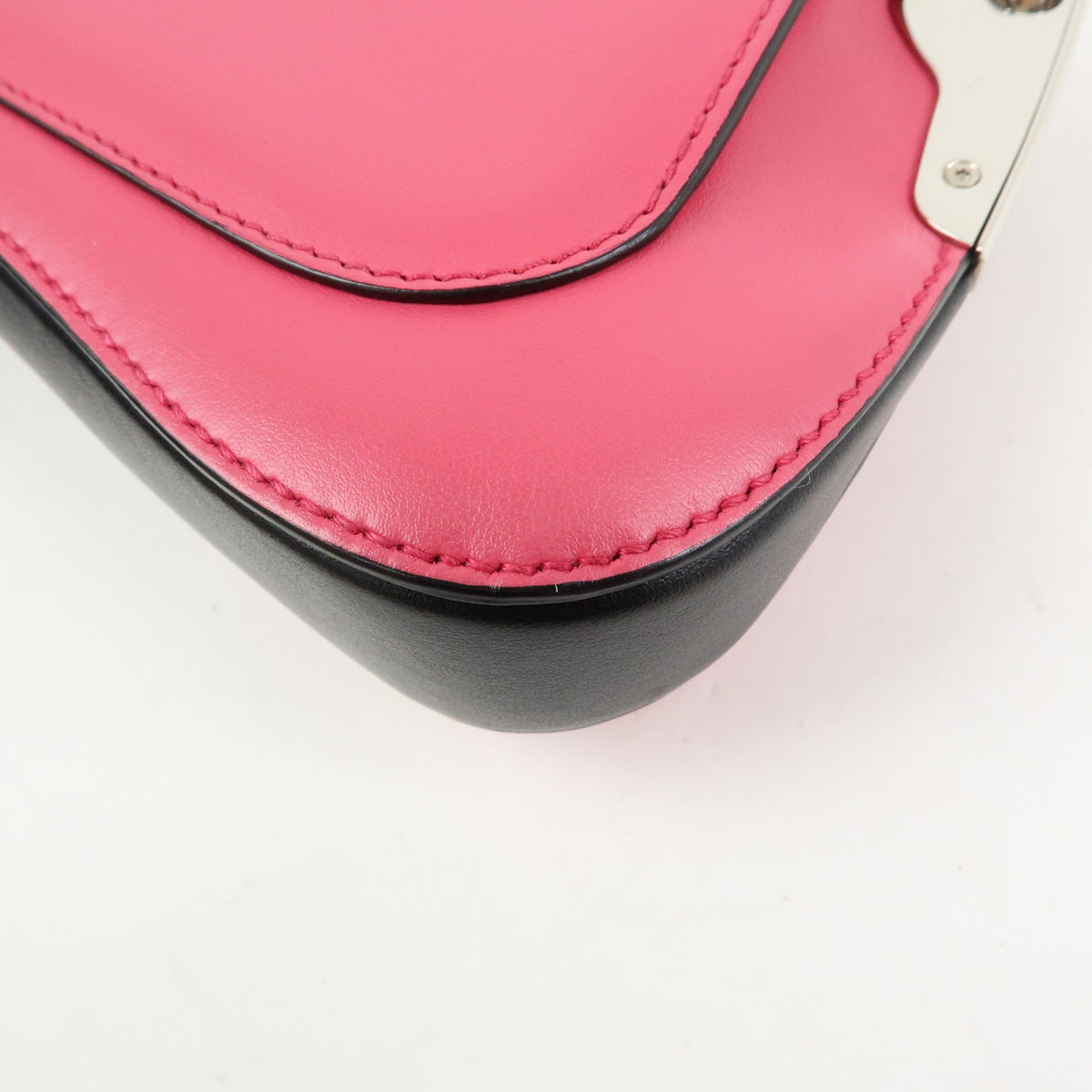 Prada Sidonie City Calf Pink Leather Shoulder Bag Bag (Pre-Owned)