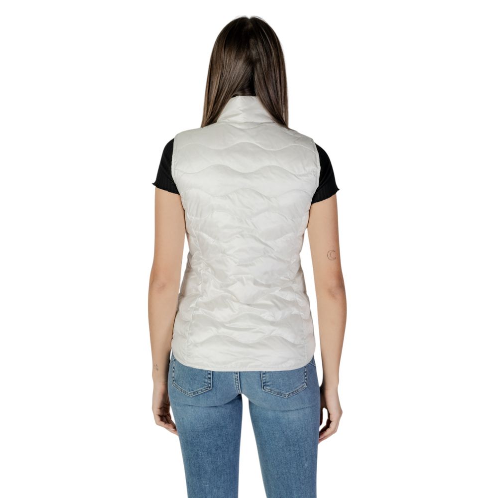 Blauer White Polyamide Sleeveless Women's Jacket