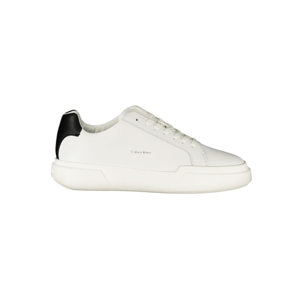 Calvin Klein Bianco Leather Men Men's Sneaker