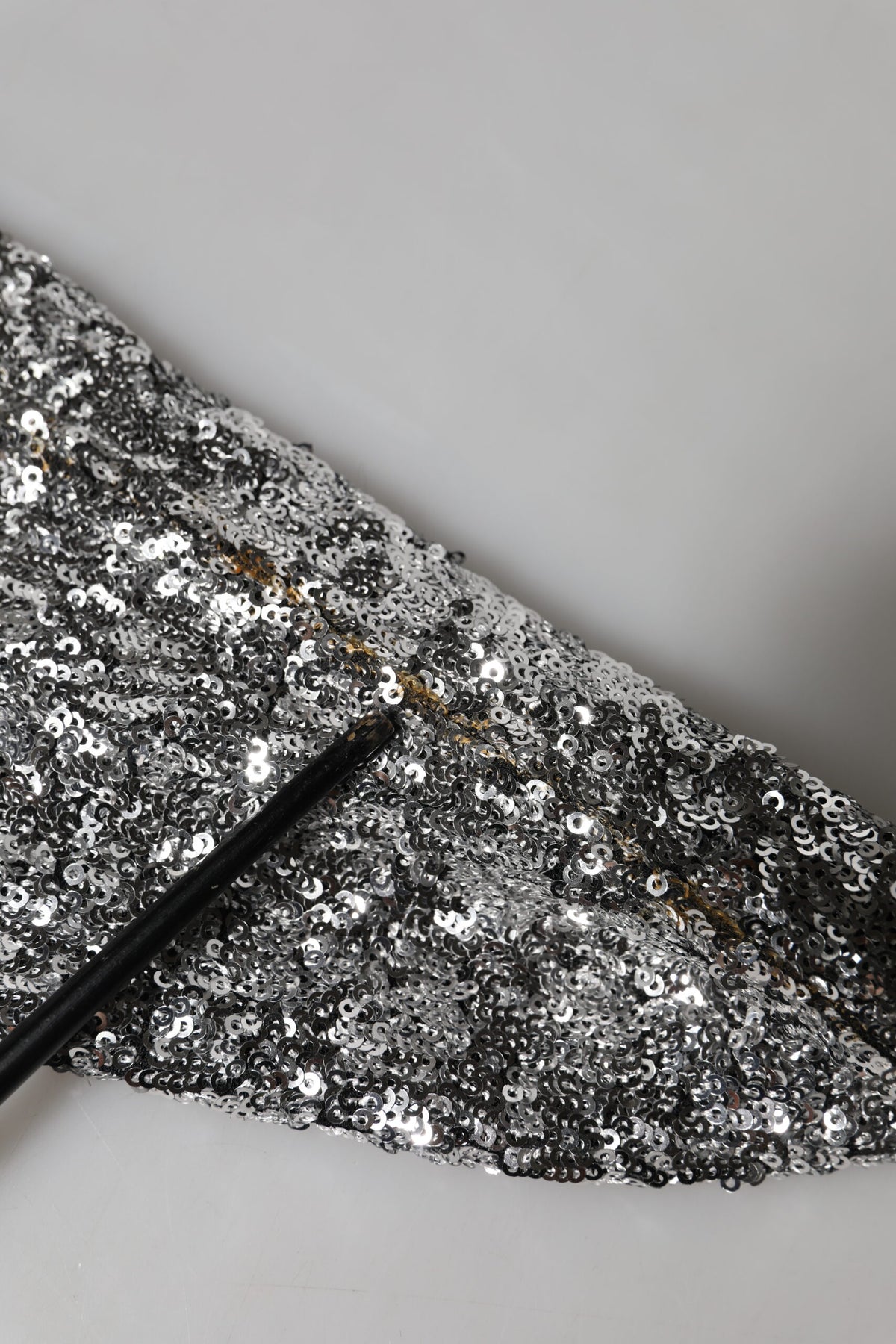 Dolce & Gabbana Silver Sequins Glitter High Heel Boot Women's Shoes (Pre-Owned)