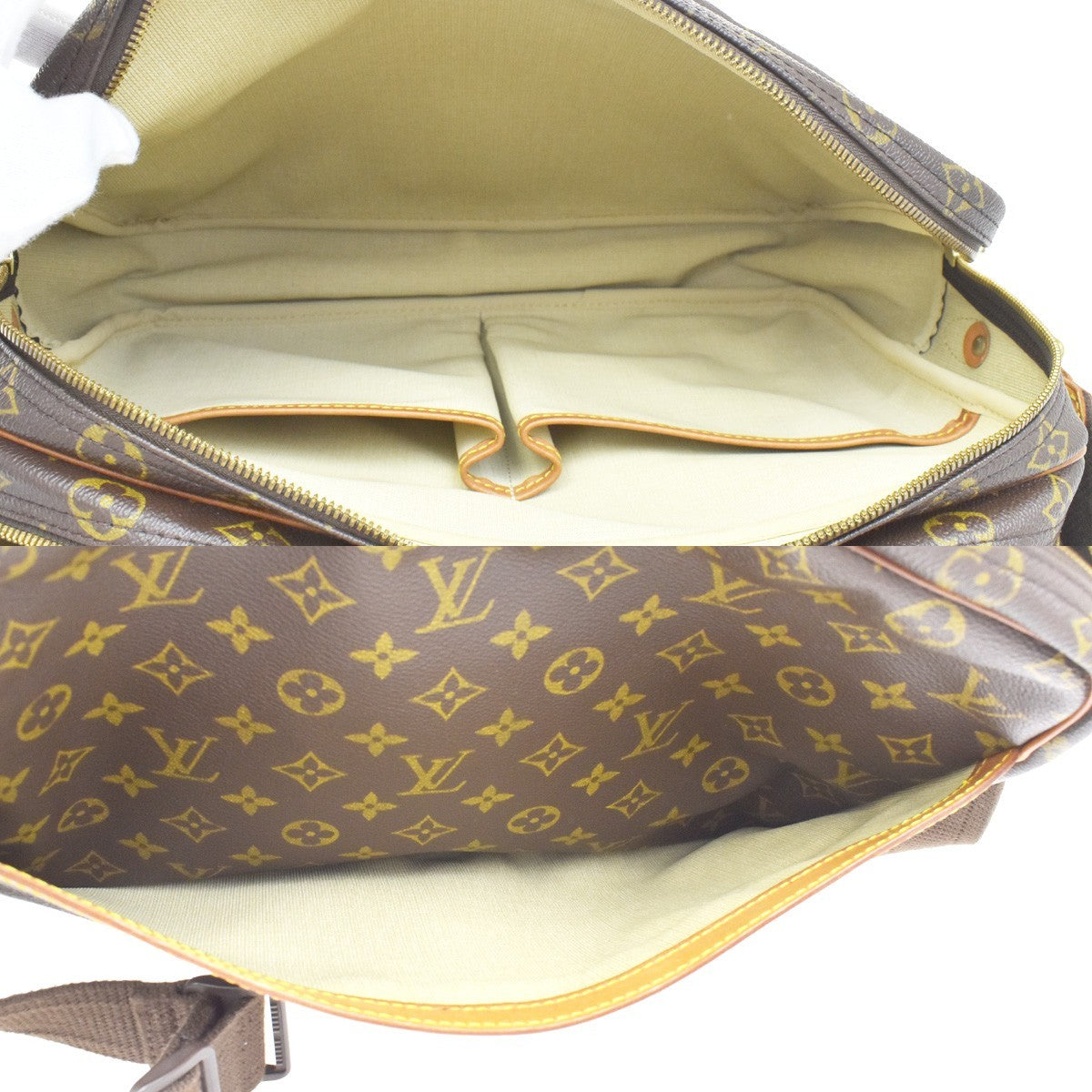 Louis Vuitton Reporter Monogram Canvas Brown Canvas Shoulder Bag Bag (Pre-Owned)