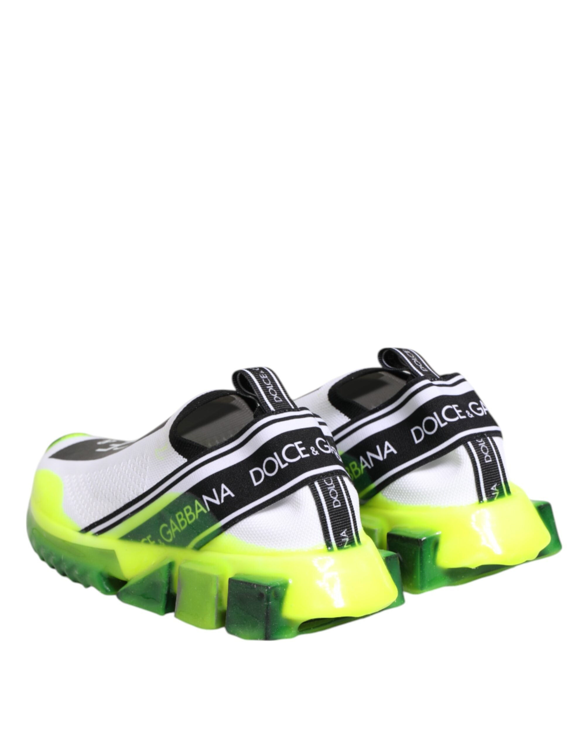 Dolce & Gabbana Black White Slip On Sorrento Sneakers Women's Shoes