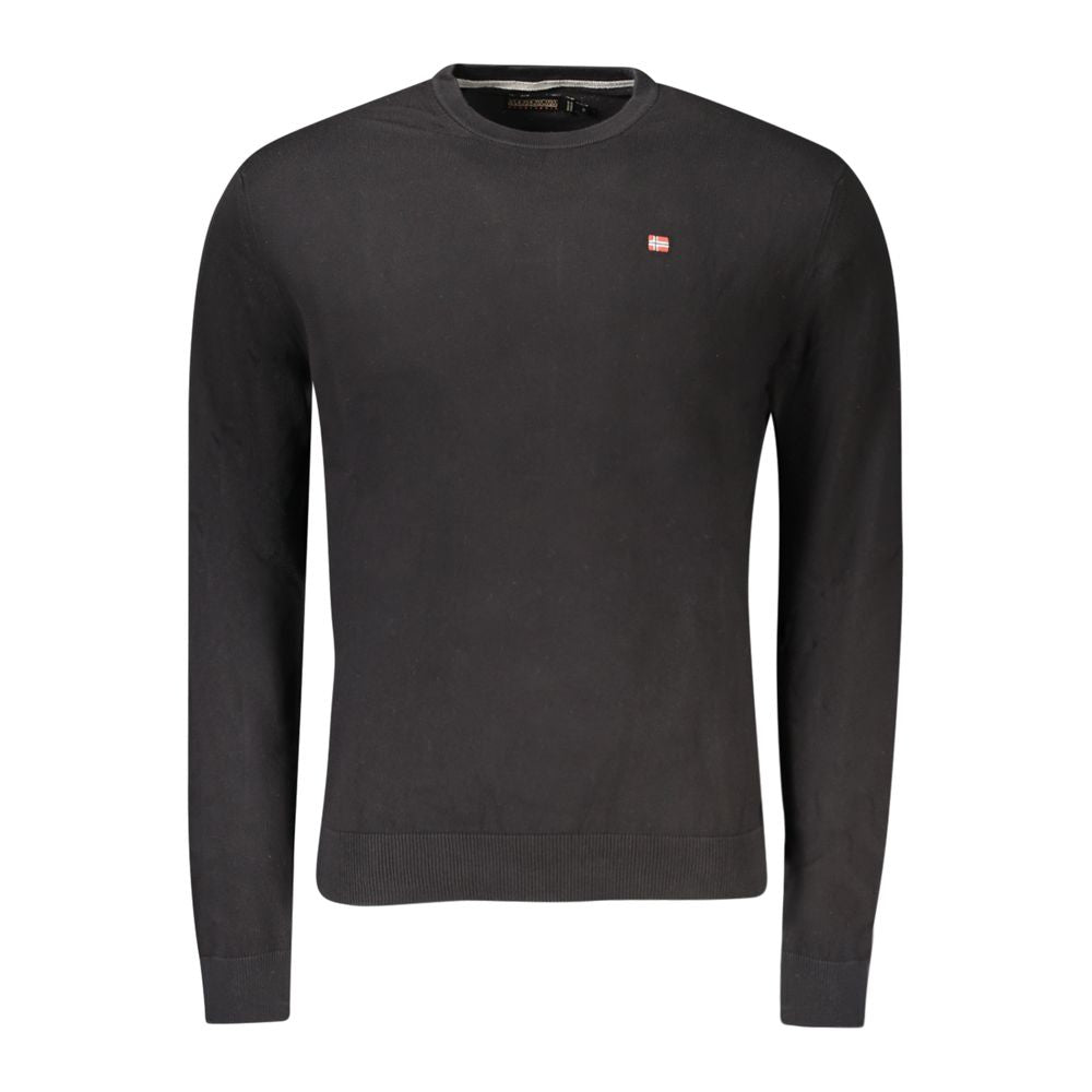 Napapijri Black Cotton Men Men's Sweater