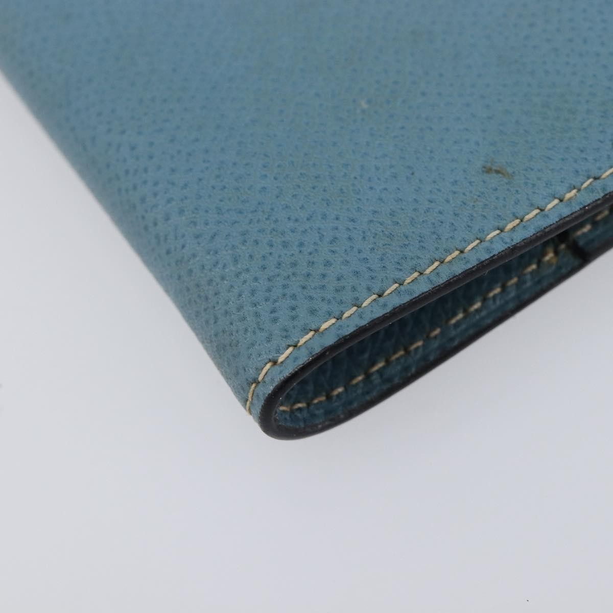 Hermes Vision Agenda Cover Leather Blue Leather Briefcase Bag (Pre-Owned)