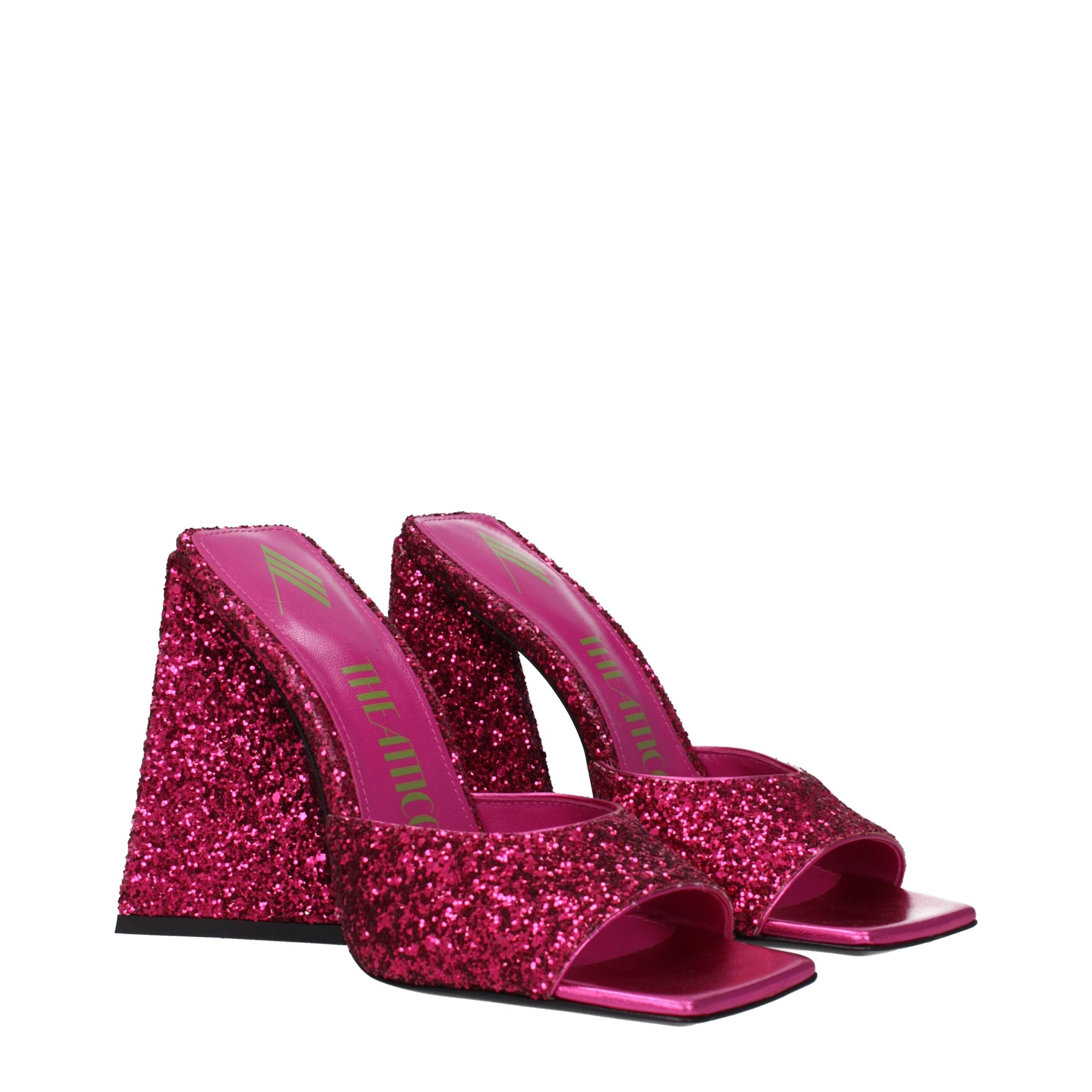 The Attico Pink Plastic Platform Women's Sandals