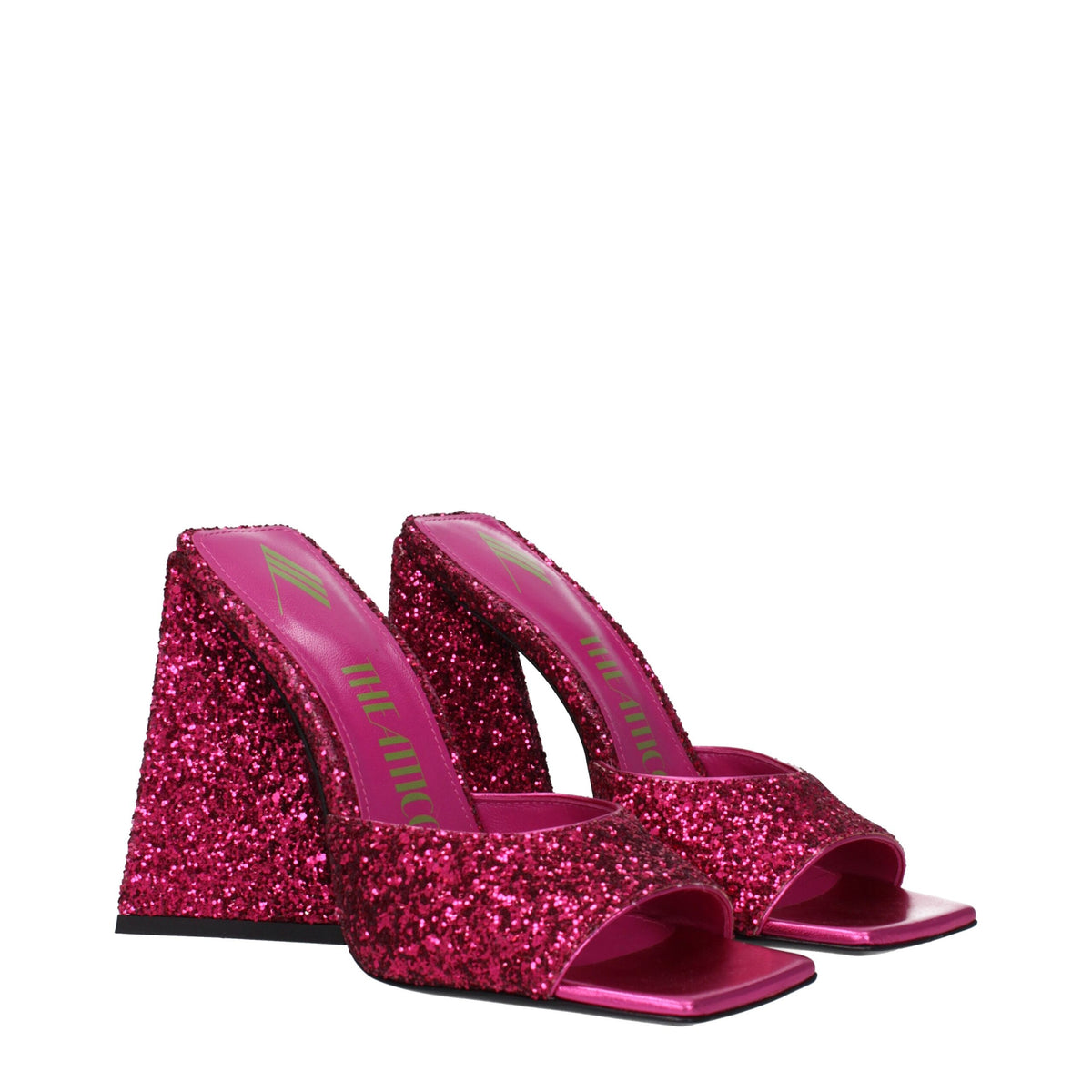 The Attico Pink Plastic Platform Women's Sandals