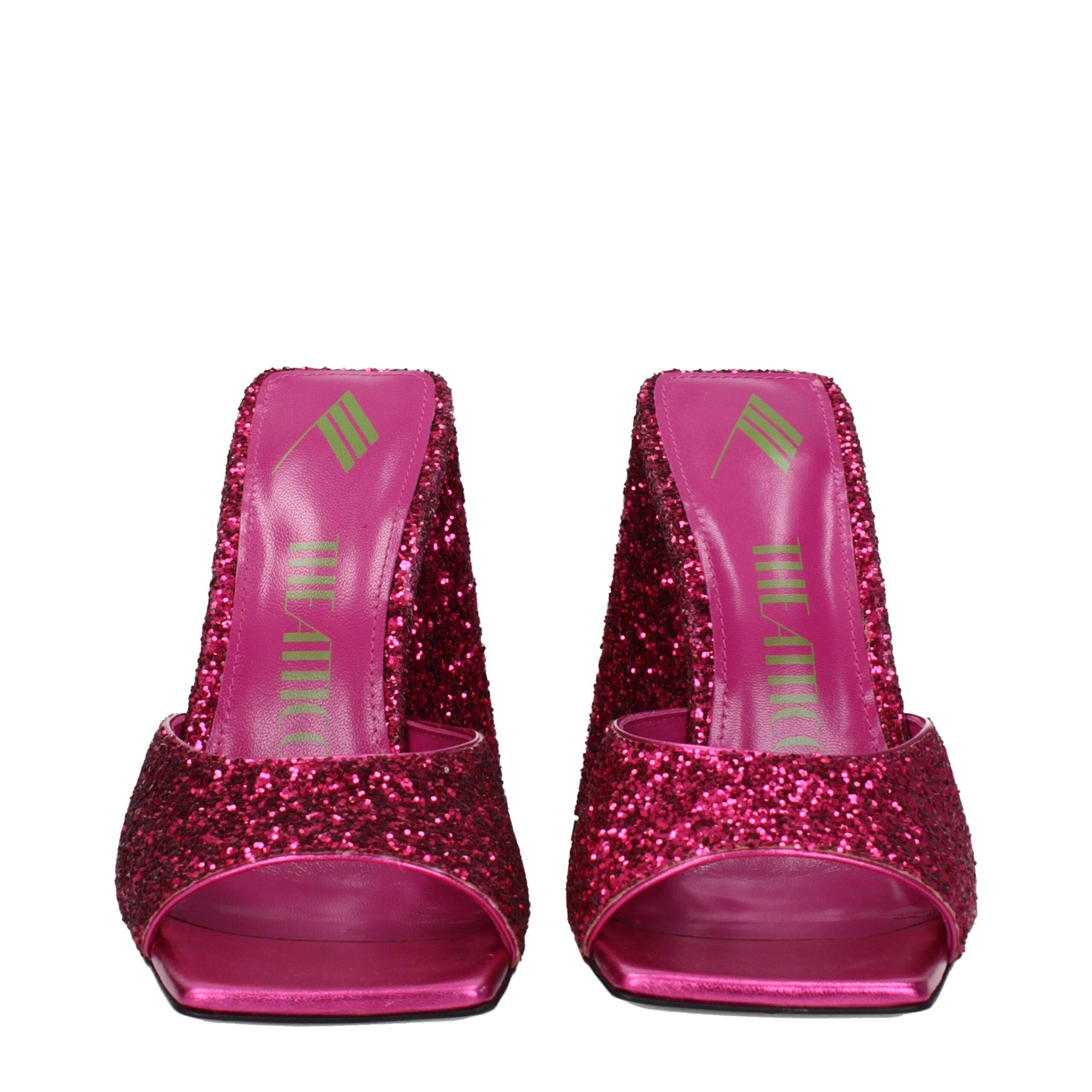 The Attico Pink Plastic Platform Women's Sandals