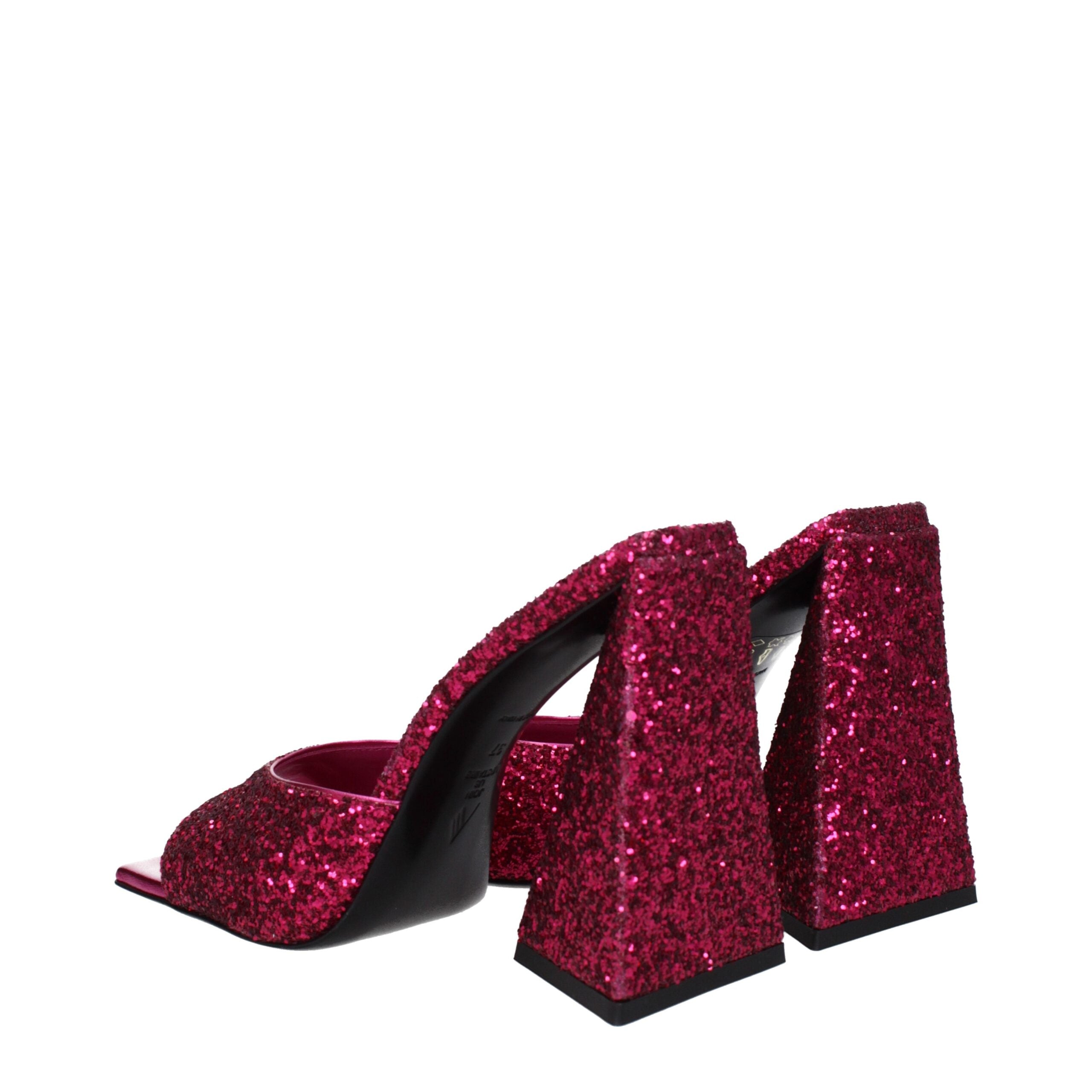 The Attico Pink Plastic Platform Women's Sandals