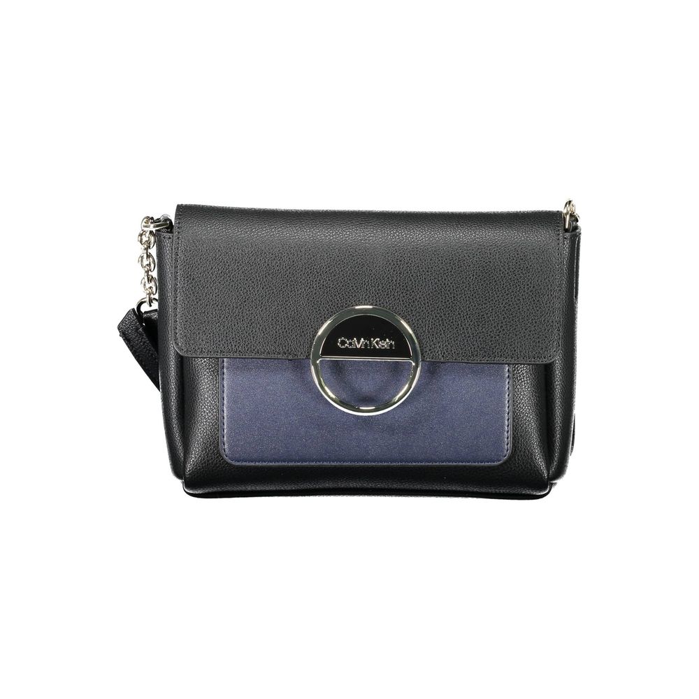 Calvin Klein Black Polyurethane Women Shoulder Women's Bag