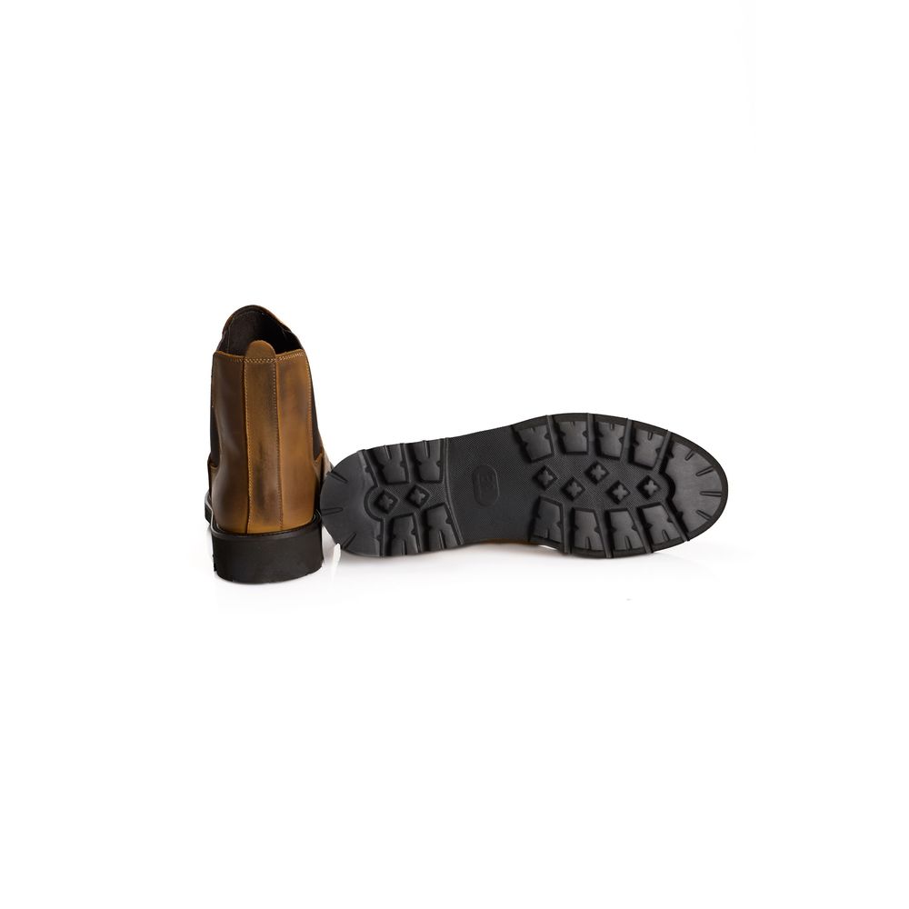 Roberto Pepe Luxury Brown Calfskin Men Men's Boot
