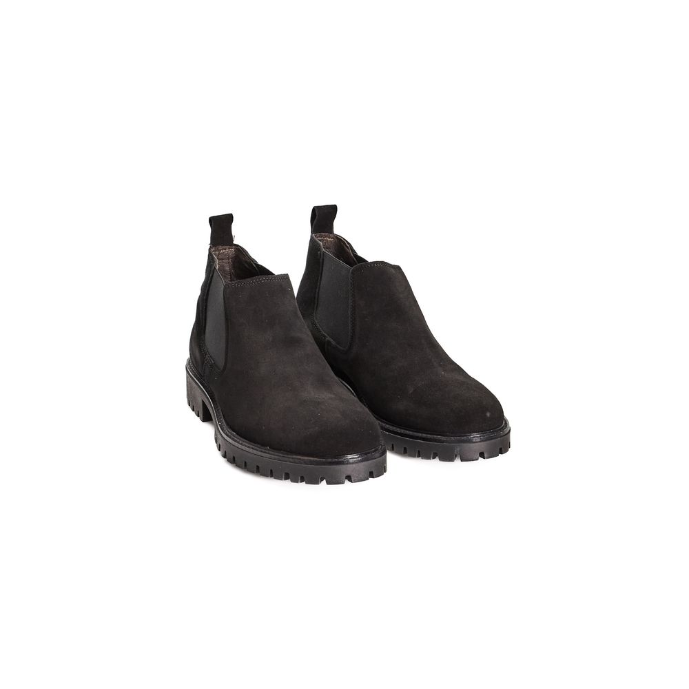 Roberto Pepe Luxury Black Calfskin Men Men's Boot