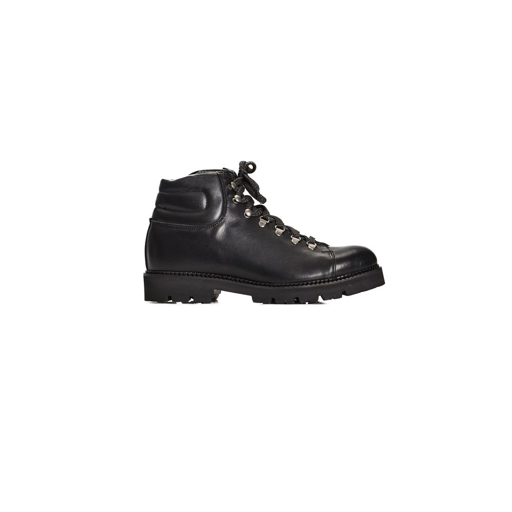 Roberto Pepe Luxury Black Calfskin Men Men's Boot