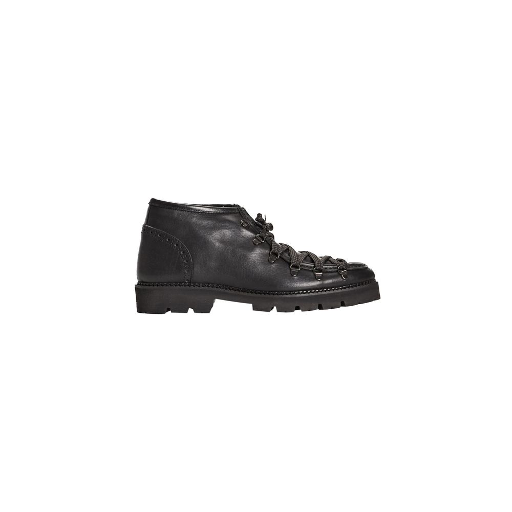 Roberto Pepe Luxury Black Calfskin Men Men's Boot
